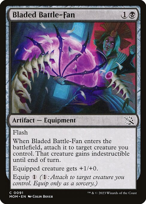 Bladed Battle-Fan - March of the Machine Magic card