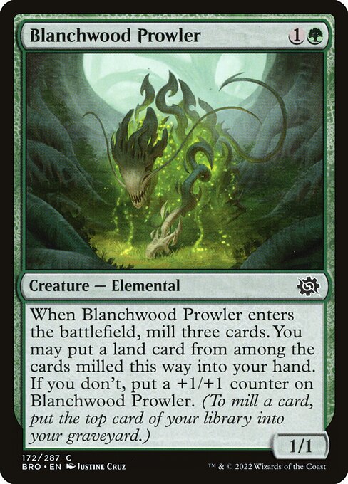 Blanchwood Prowler - The Brothers' War Magic card