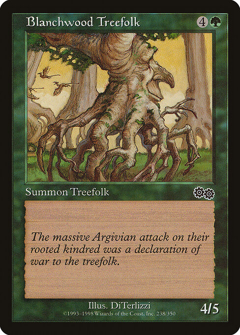 Blanchwood Treefolk - Urza's Saga Magic card