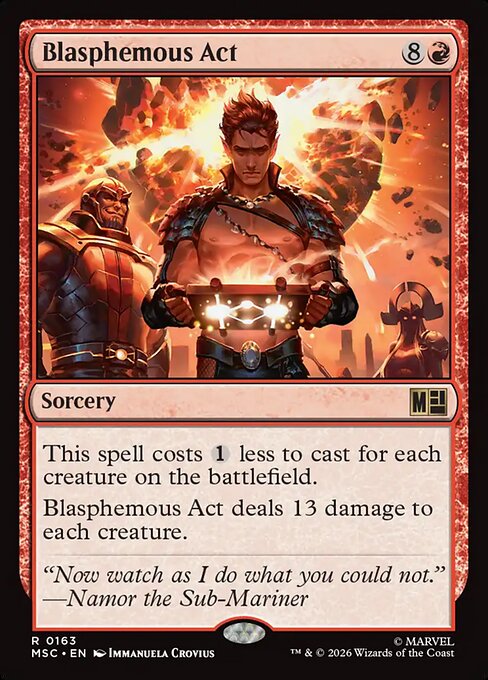 Blasphemous Act - Marvel Super Heroes Commander Magic card