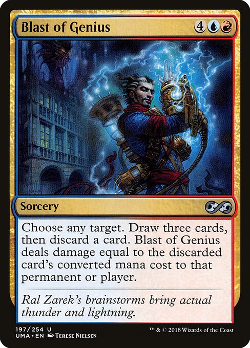 Blast of Genius - Ultimate Masters (#197) - Illustrated by Terese Nielsen - Magic: The Gathering Card