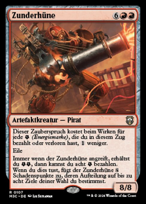 Carcasse à foudroyeur (Blaster Hulk) - Modern Horizons 3 Commander (#55) - Illustrated by Lie Setiawan - Magic: The Gathering Card