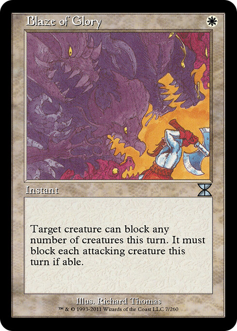 Blaze of Glory - Masters Edition IV Magic card