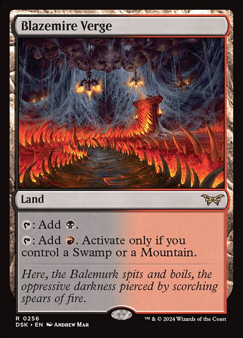 Blazemire Verge - Duskmourn: House of Horror Magic card
