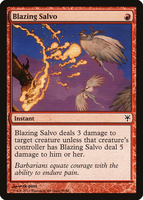 Blazing Salvo - Duel Decks: Sorin vs. Tibalt Magic card
