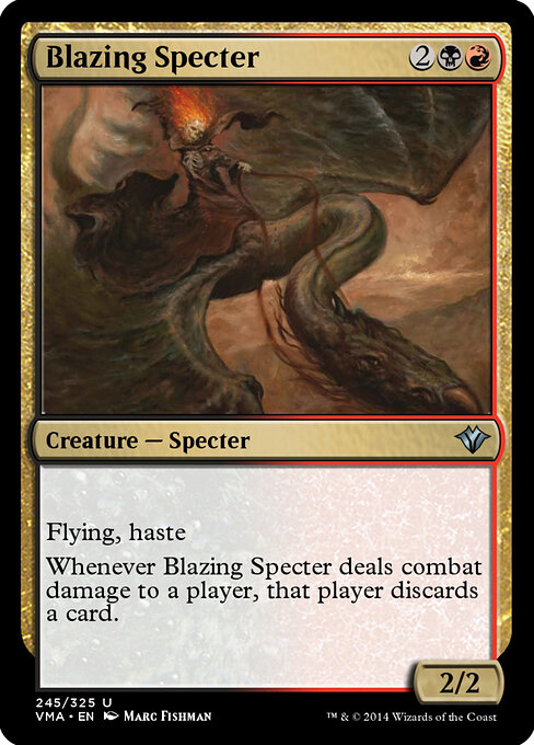 Blazing Specter - Invasion (#236) - Illustrated by Marc Fishman - Magic: The Gathering Card
