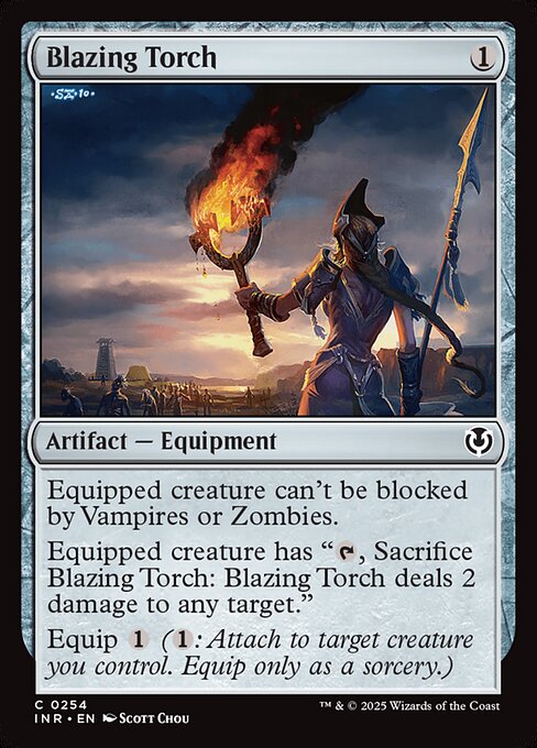 Blazing Torch - Innistrad Remastered (#254) - Illustrated by Scott Chou - Magic: The Gathering Card