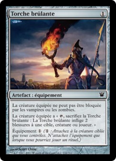 明亮火把 (Blazing Torch) - Zendikar (#197) - Illustrated by Vance Kovacs - Magic: The Gathering Card