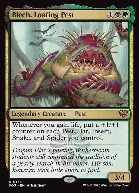 Blech, Loafing Pest - Secrets of Strixhaven Magic card