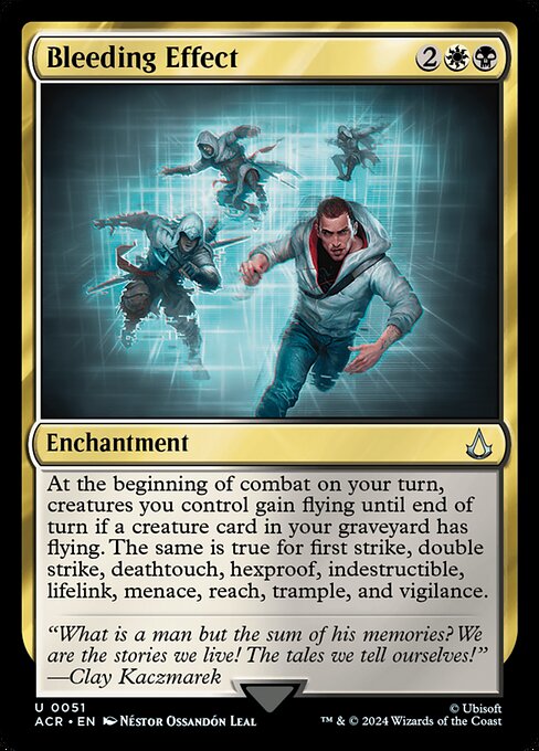 Sickereffekt (Bleeding Effect) - Assassin's Creed (#51) - Illustrated by Néstor Ossandón Leal - Magic: The Gathering Card