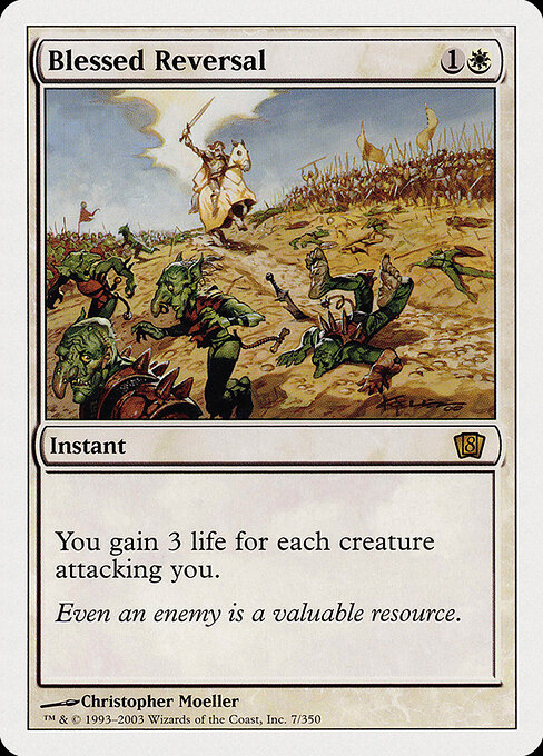 Blessed Reversal - Eighth Edition (#7) - Illustrated by Christopher Moeller - Magic: The Gathering Card