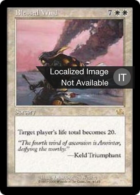 Blessed Wind - Prophecy (#4) - Illustrated by Anthony S. Waters - Magic: The Gathering Card