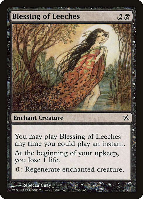 Blessing of Leeches - Betrayers of Kamigawa (#62) - Illustrated by Rebecca Guay - Magic: The Gathering Card