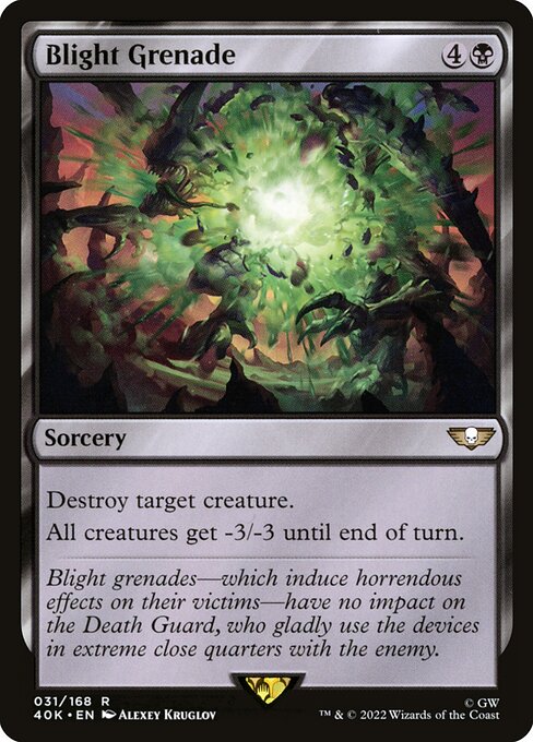 Blight Grenade - Warhammer 40,000 Commander Magic card