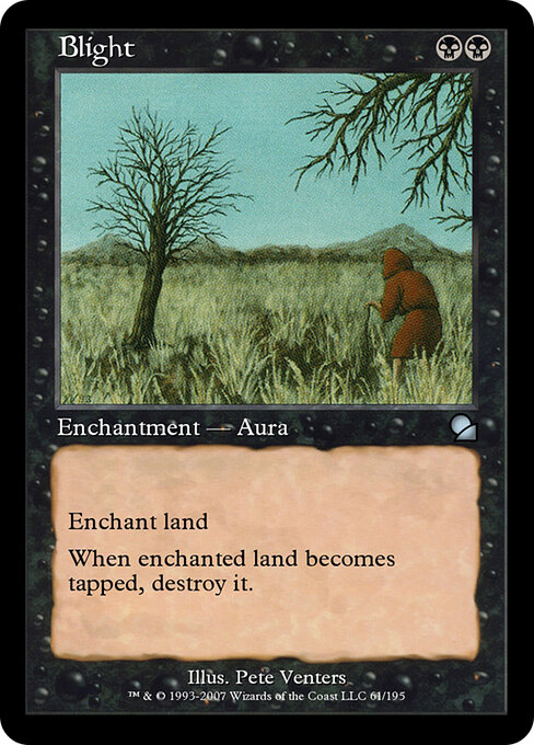 Blight - Masters Edition Magic card