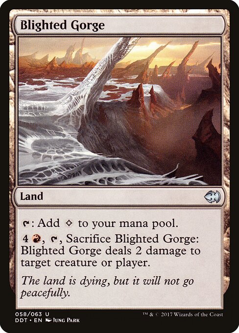 Blighted Gorge - Duel Decks: Merfolk vs. Goblins Magic card