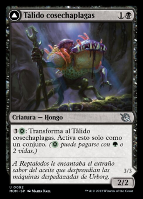 Blightreaper Thallid // Blightsower Thallid - March of the Machine (#92) - Illustrated by Marta Nael - Magic: The Gathering Card