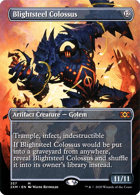 Blightsteel Colossus - Double Masters (#357) - Illustrated by Wayne Reynolds - Magic: The Gathering Card