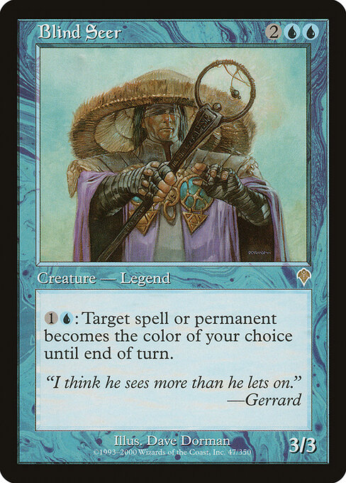 Vidente Ciego (Blind Seer) - Invasion (#47) - Illustrated by Dave Dorman - Magic: The Gathering Card