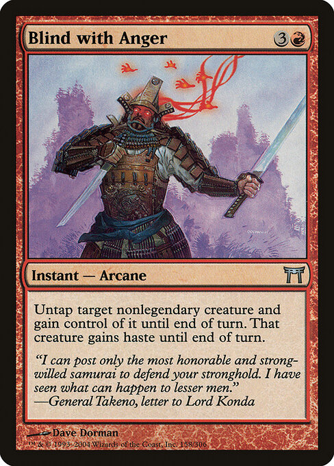 Blind with Anger - Champions of Kamigawa Magic card