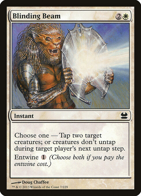 Blinding Beam - Modern Masters (#7) - Illustrated by Doug Chaffee - Magic: The Gathering Card