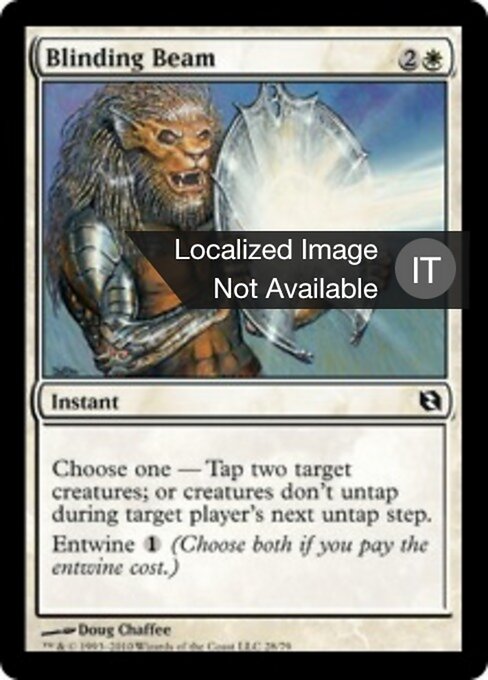 Rayon aveuglant (Blinding Beam) - Duel Decks: Elspeth vs. Tezzeret (#28) - Illustrated by Doug Chaffee - Magic: The Gathering Card
