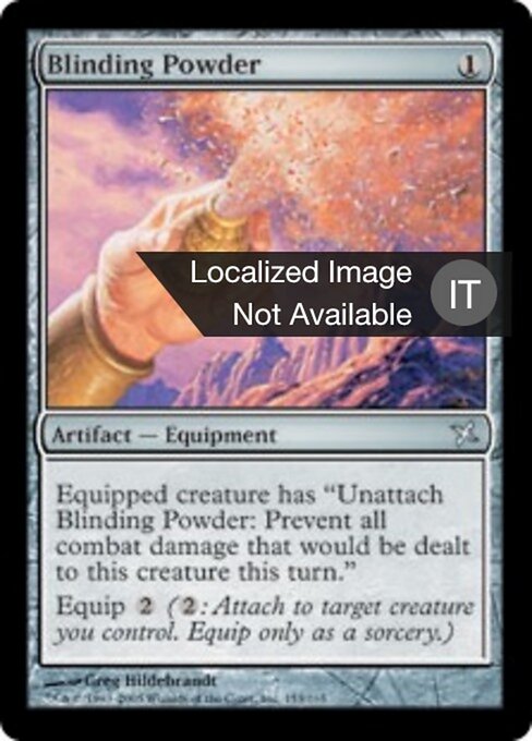 Poudre aveuglante (Blinding Powder) - Betrayers of Kamigawa (#153) - Illustrated by Greg Hildebrandt - Magic: The Gathering Card