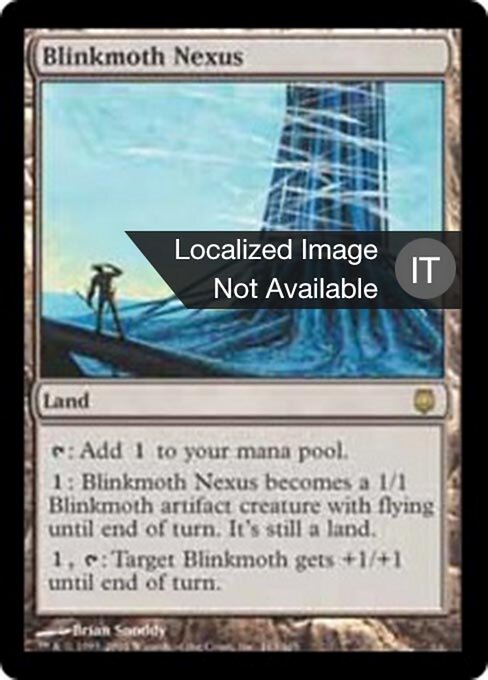 Blinkmotten-Nexus (Blinkmoth Nexus) - Darksteel (#163) - Illustrated by Brian Snõddy - Magic: The Gathering Card