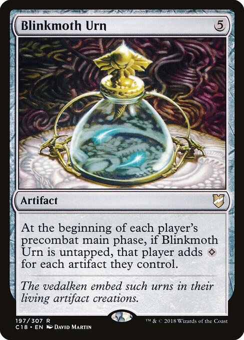 Blinkmoth Urn - Commander 2018 (#197) - Illustrated by David Martin - Magic: The Gathering Card