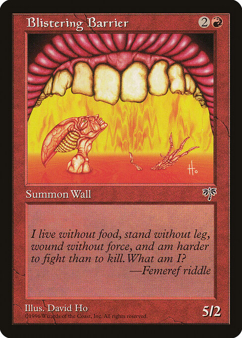 Blistering Barrier - Mirage Magic card