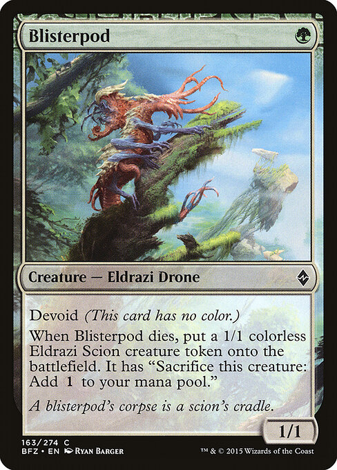 Blisterpod - Battle for Zendikar (#163) - Illustrated by Ryan Barger - Magic: The Gathering Card