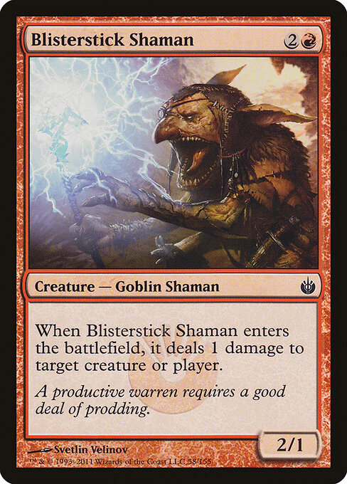 Blisterstick Shaman - Mirrodin Besieged Magic card