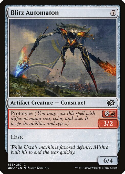 Blitz Automaton - The Brothers' War Magic card