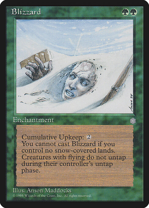 Blizzard - Ice Age Magic card