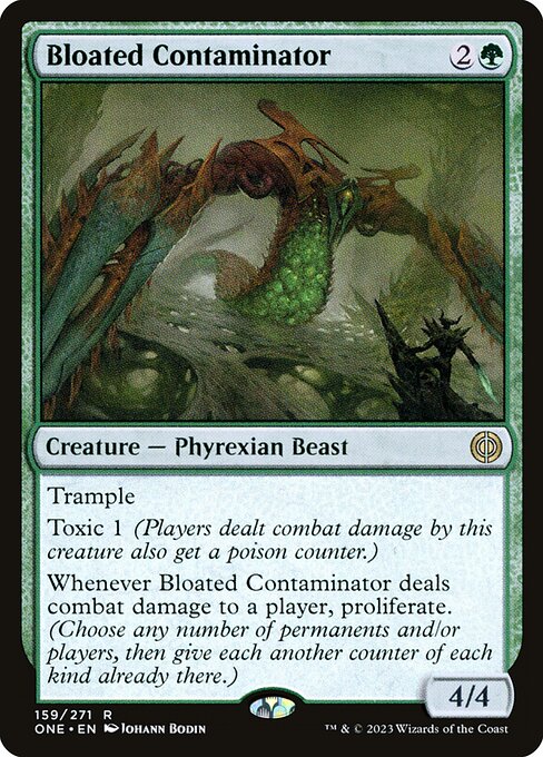 Bloated Contaminator - Phyrexia: All Will Be One (#159) - Illustrated by Johann Bodin - Magic: The Gathering Card