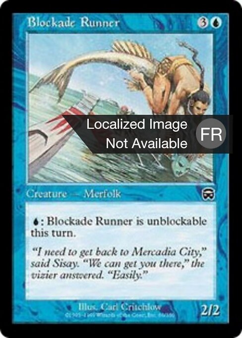 Contrabbandiere (Blockade Runner) - Mercadian Masques (#60) - Illustrated by Carl Critchlow - Magic: The Gathering Card