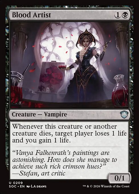 Blood Artist - Secrets of Strixhaven Commander Magic card