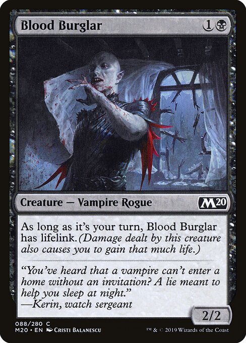 Blood Burglar - Core Set 2020 Magic card