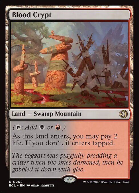 Blood Crypt - Lorwyn Eclipsed Magic card