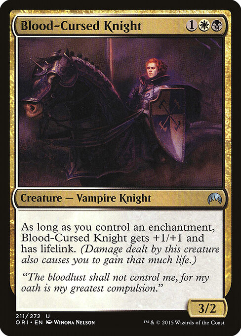Blood-Cursed Knight - Magic Origins Magic card