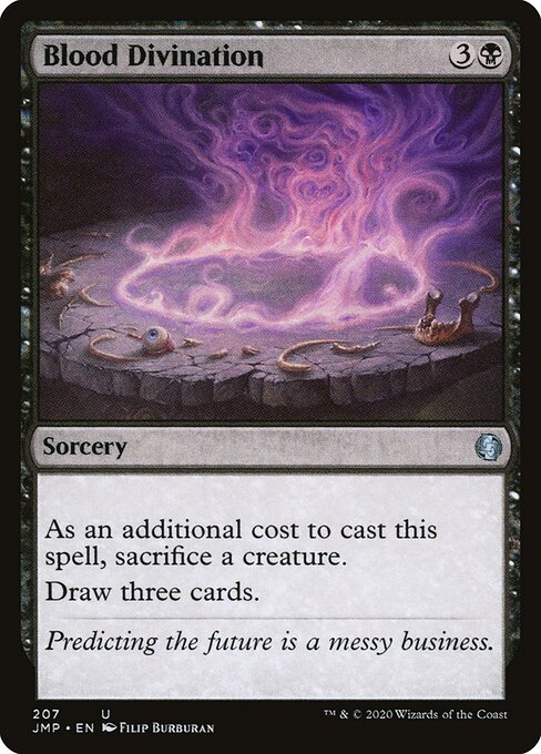 Blood Divination - Jumpstart Magic card