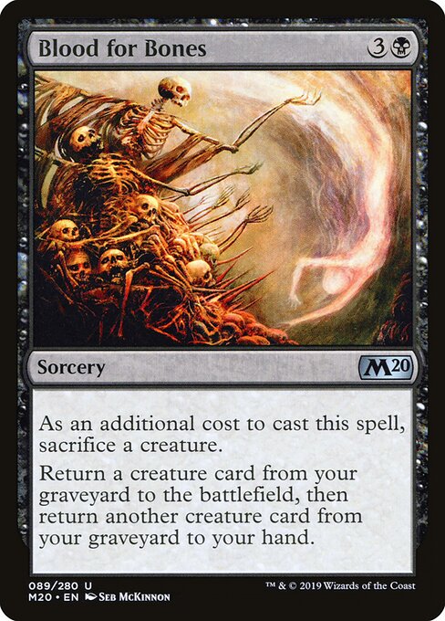 Blood for Bones - Core Set 2020 Magic card