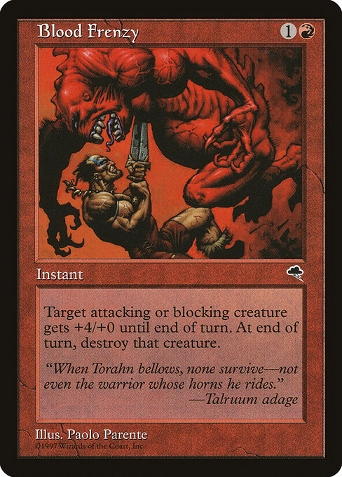 Blood Frenzy - Tempest Magic card
