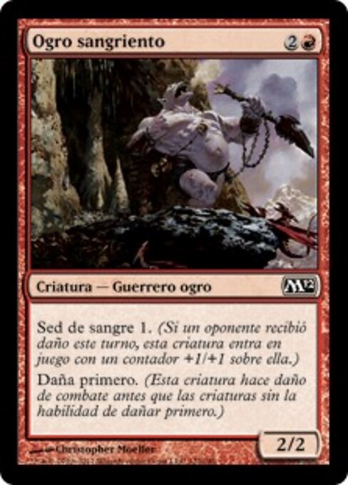 Ogro sangriento (Blood Ogre) - Magic 2012 (#122) - Illustrated by Christopher Moeller - Magic: The Gathering Card