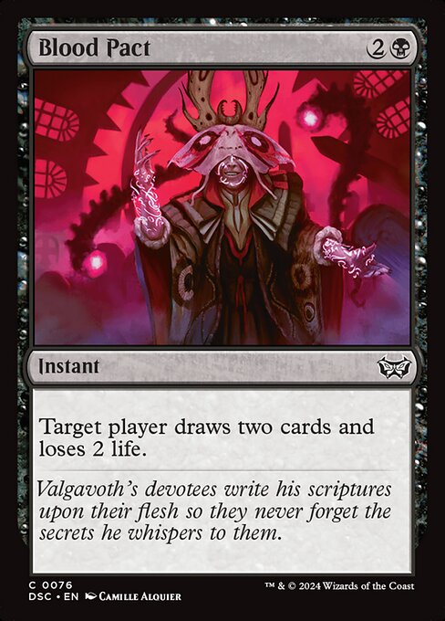Blood Pact - Duskmourn: House of Horror Commander Magic card
