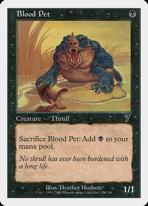 Blood Pet - Seventh Edition Magic card