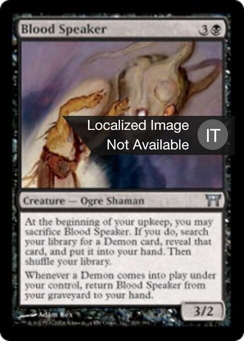 Blood Speaker - The List (#CHK-103) - Illustrated by Adam Rex - Magic: The Gathering Card