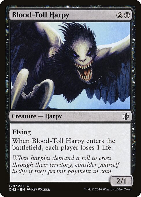 Blood-Toll Harpy - Conspiracy: Take the Crown Magic card