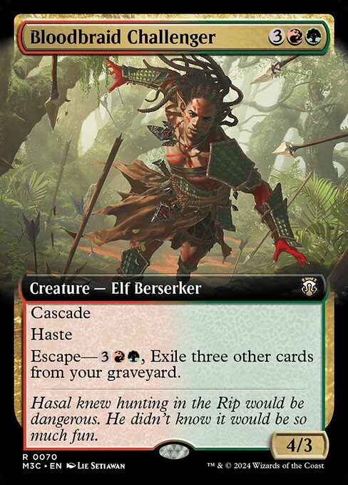 Bloodbraid Challenger - Modern Horizons 3 Commander Magic card