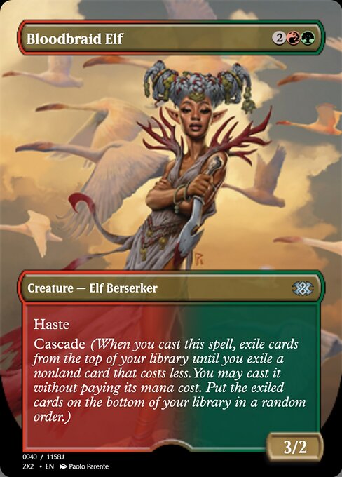 Bloodbraid Elf - Magic Online Promos (#102293) - Illustrated by Paolo Parente - Magic: The Gathering Card